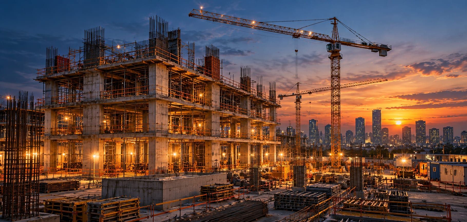 Construction and real estate development site